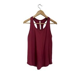 Lululemon Red Racerback Tank Top Size 4 Athletic Workout Activewear